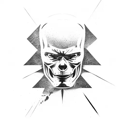 80s action movies scene with van damme tattoo design idea