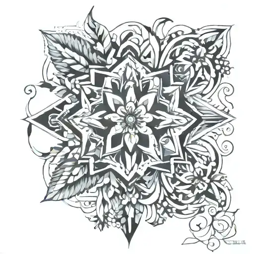 Ornaments, Friendship, Five, Flower tattoo design idea