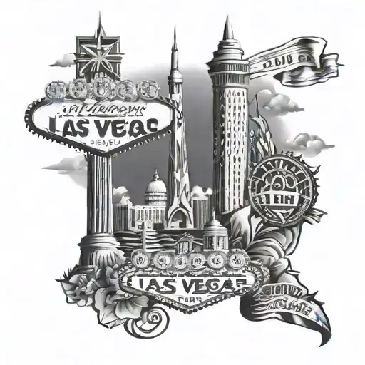 LAS VEGAS & CLEVELAND OHIO tattoo design idea