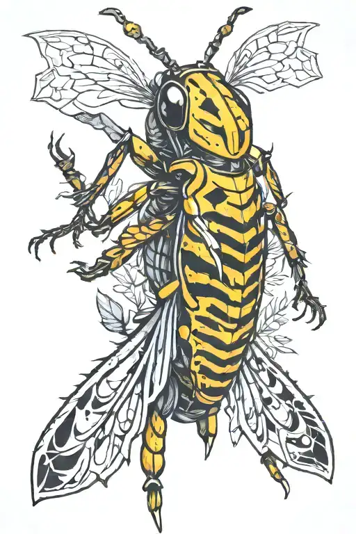Locust tattoo design idea