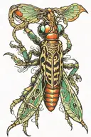 Locust tattoo design idea