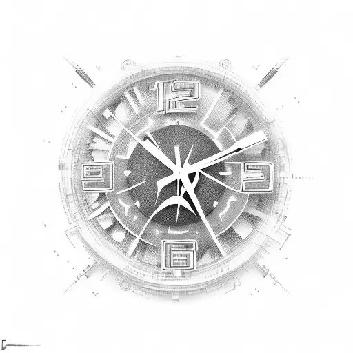 digital clock numbers that says 21:01 PM tattoo design idea