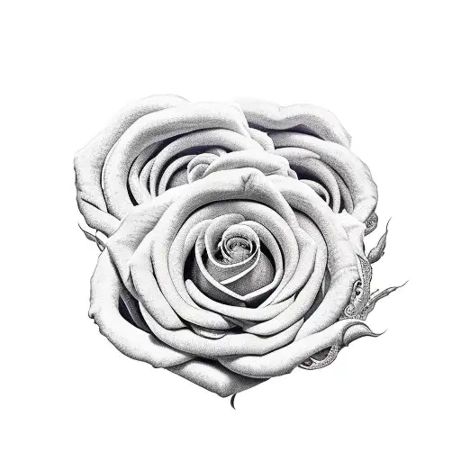 Medusa holding purple roses in her hands  tattoo design idea