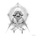 king Baldwin iv  tattoo design idea