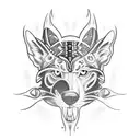 curse paw  tattoo design idea