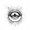 Evil Eye tattoo design idea
