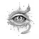 Evil Eye tattoo design idea