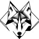 wolf, infinity, triangle, adversity tattoo design idea