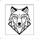 wolf, infinity, triangle, adversity tattoo design idea