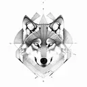wolf, infinity, triangle, adversity tattoo design idea
