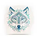 wolf, infinity, triangle, adversity tattoo design idea