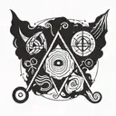 boredom symbol tattoo design idea