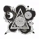 boredom symbol tattoo design idea