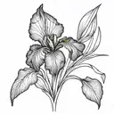 iris tattoo design idea