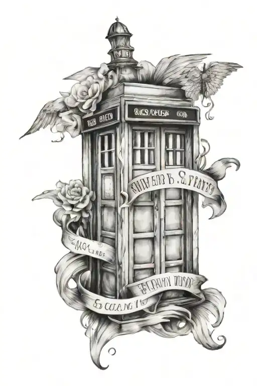 tardis "Some people live more in twenty years than others do " "We are all stories in the end, just make it a good one" tattoo design idea