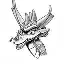 spyro the dragon tattoo design idea