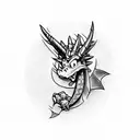 spyro tattoo design idea