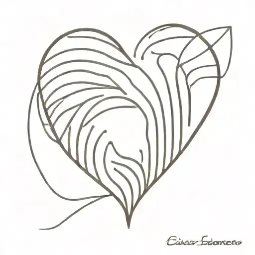 fingerprint heart tattoo tattoo design idea