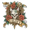 name "Elliot" tattoo design idea