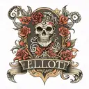 name "Elliot" tattoo design idea