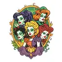 hocus pocus Sanderson sisters tattoo design idea