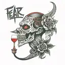 fear none tattoo design idea