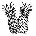 Pineapple tattoo design idea