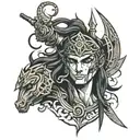 ashura tattoo design idea