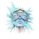 reef eyeglasses tattoo design idea