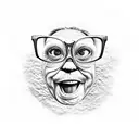 reef eyeglasses tattoo design idea
