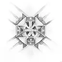 ethiopian cross tattoo design idea