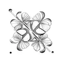 three-leaf clover tattoo design idea
