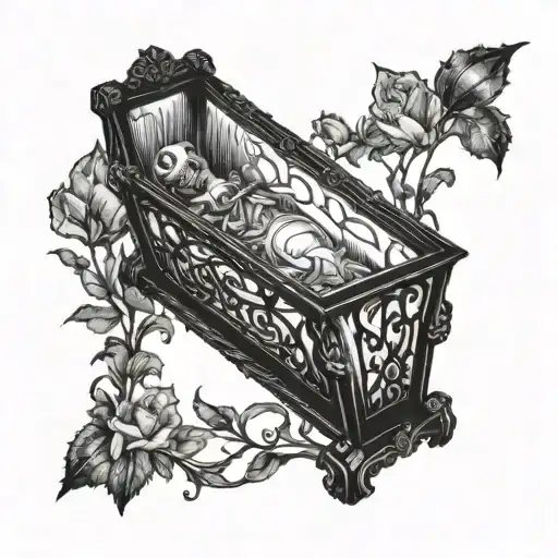Glass coffin from SAW V tattoo design idea