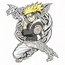 Evolution of Naruto Uzumaki tattoo design idea