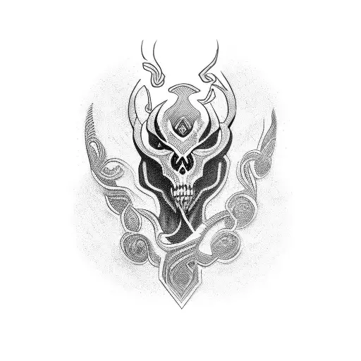 machado de xango tattoo design idea