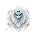 A creative fusion of creator symbols with motifs of strength and perseverance, symbolizing the client's passion for creation tattoo design idea