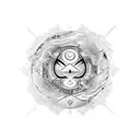 A creative fusion of creator symbols with motifs of strength and perseverance, symbolizing the client's passion for creation tattoo design idea