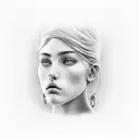 Lip  tattoo design idea