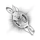 Lip  tattoo design idea