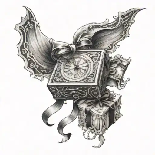 present is priceless tattoo design idea