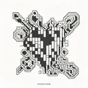 minecraft heart   tattoo design idea