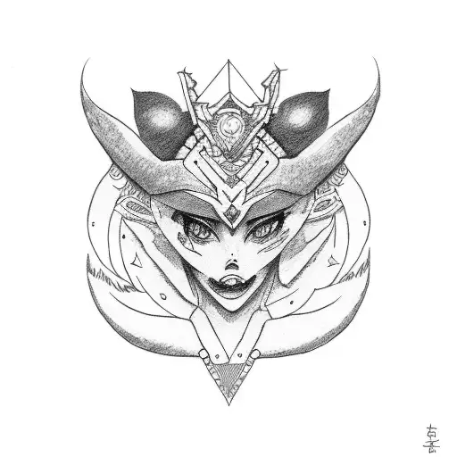 Mononoke princess tattoo design idea