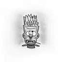 Bart Simpson tattoo design idea