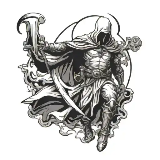 Moon Knight templar tattoo design idea