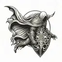 Moon Knight templar tattoo design idea