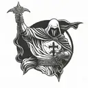 Moon Knight templar tattoo design idea