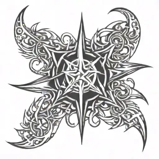chaos symbols incorporated tattoo design idea