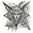 3 body problem solving mindset tattoo design idea