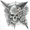 3 body problem solving mindset tattoo design idea