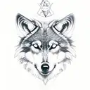 Incorporate wolves and hunting elements into a tattoo inspired by the mechanic profession tattoo design idea